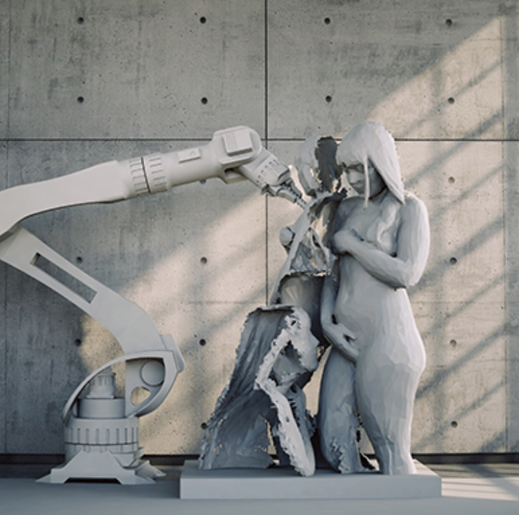 SCULPTURE OF POLYSTYRENE EXPANDED BY THE ARTIST - LEANDRO SUMMO