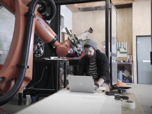 NEW DESIGN AND ARCHITECTURE WITH INDUSTRIAL ROBOTS